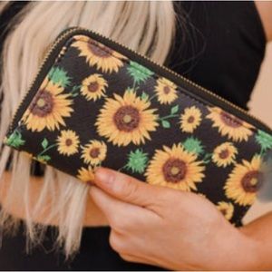 Black Sunflower Wallet